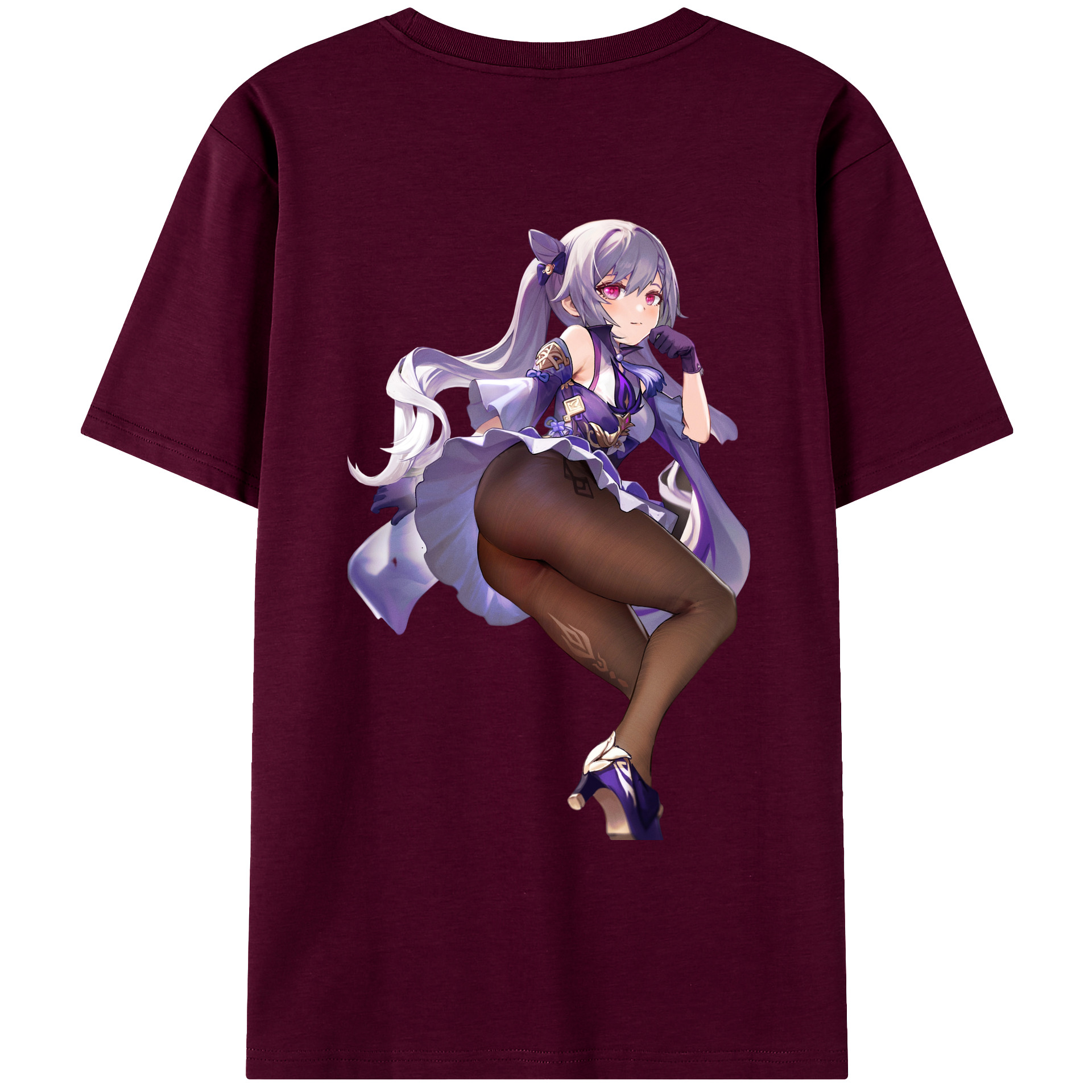 げんし神 刻晴 こくせい genshin Kokusei レディース半袖Tシャツ(バックプリント)